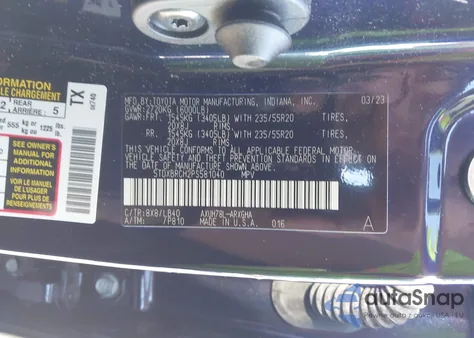 2023 Toyota Highlander Hybrid Limited from USA, damaged, VIN 5TDXBRCH2PS581040